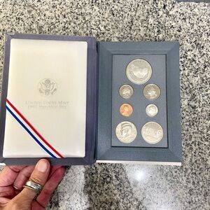 MT Mount Rushmore 1991 Silver US Mint Prestige Proof Set Box & COA